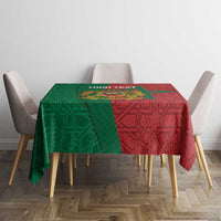 Personalised Morocco Tablecloth Moroccan Green Star With Moorish Pattern - Wonder Print Shop