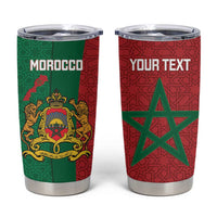 Personalised Morocco Tumbler Cup Moroccan Green Star With Moorish Pattern - Wonder Print Shop