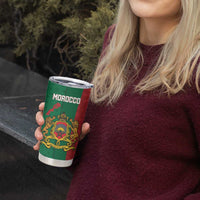 Personalised Morocco Tumbler Cup Moroccan Green Star With Moorish Pattern - Wonder Print Shop