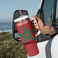 Personalised Morocco Tumbler With Handle Moroccan Green Star With Moorish Pattern - Wonder Print Shop