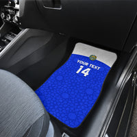 Custom Uzbekistan Football Car Mats 2024 Go Champions Uzbek Pattern - Wonder Print Shop