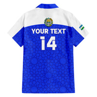 Custom Uzbekistan Football Hawaiian Shirt 2024 Go Champions Uzbek Pattern - Wonder Print Shop
