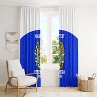 Custom Uzbekistan Football Window Curtain 2024 Go Champions Uzbek Pattern - Wonder Print Shop