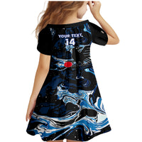 Custom Japan Football Family Matching Mermaid Dress and Hawaiian Shirt 2024 Nadeshiko Go Champions - Wonder Print Shop