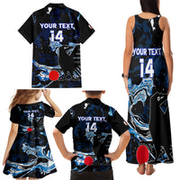 Custom Japan Football Family Matching Tank Maxi Dress and Hawaiian Shirt 2024 Nadeshiko Go Champions - Wonder Print Shop
