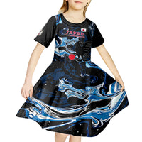 Custom Japan Football Kid Short Sleeve Dress 2024 Nadeshiko Go Champions - Wonder Print Shop