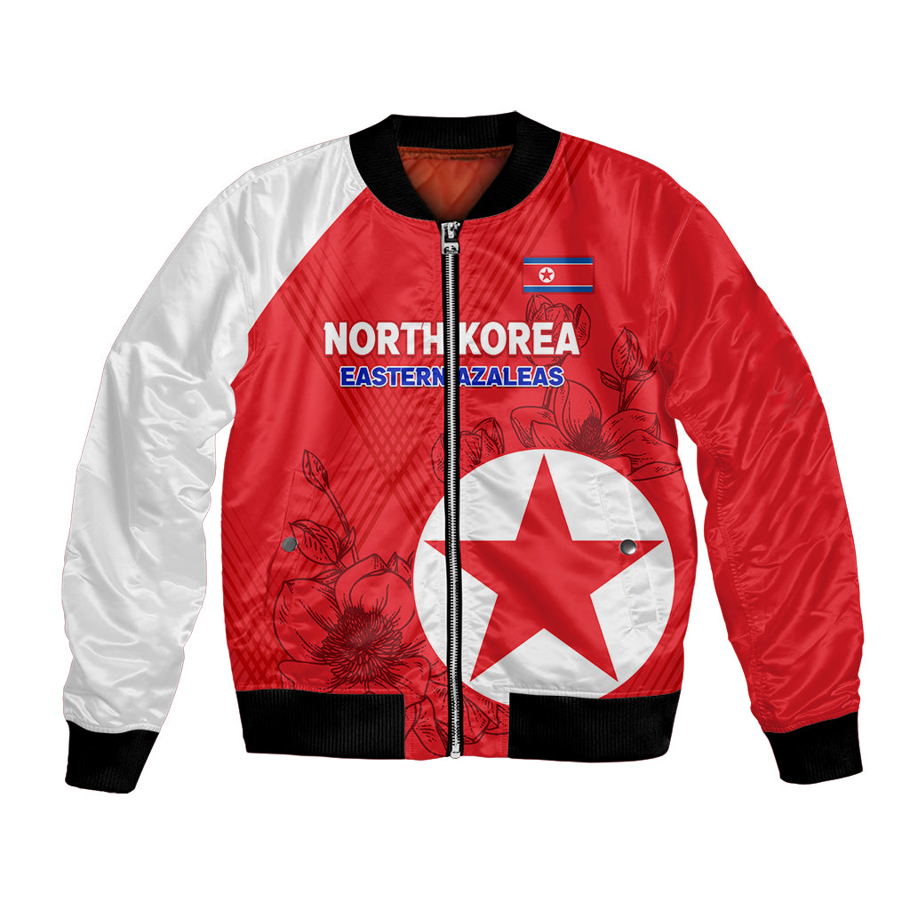 custom-north-korea-football-bomber-jacket-2024-go-eastern-azaleas-magnolia-flowers