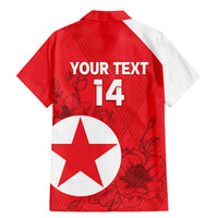 Custom North Korea Football Family Matching Mermaid Dress and Hawaiian Shirt 2024 Go Eastern Azaleas Magnolia Flowers - Wonder Print Shop