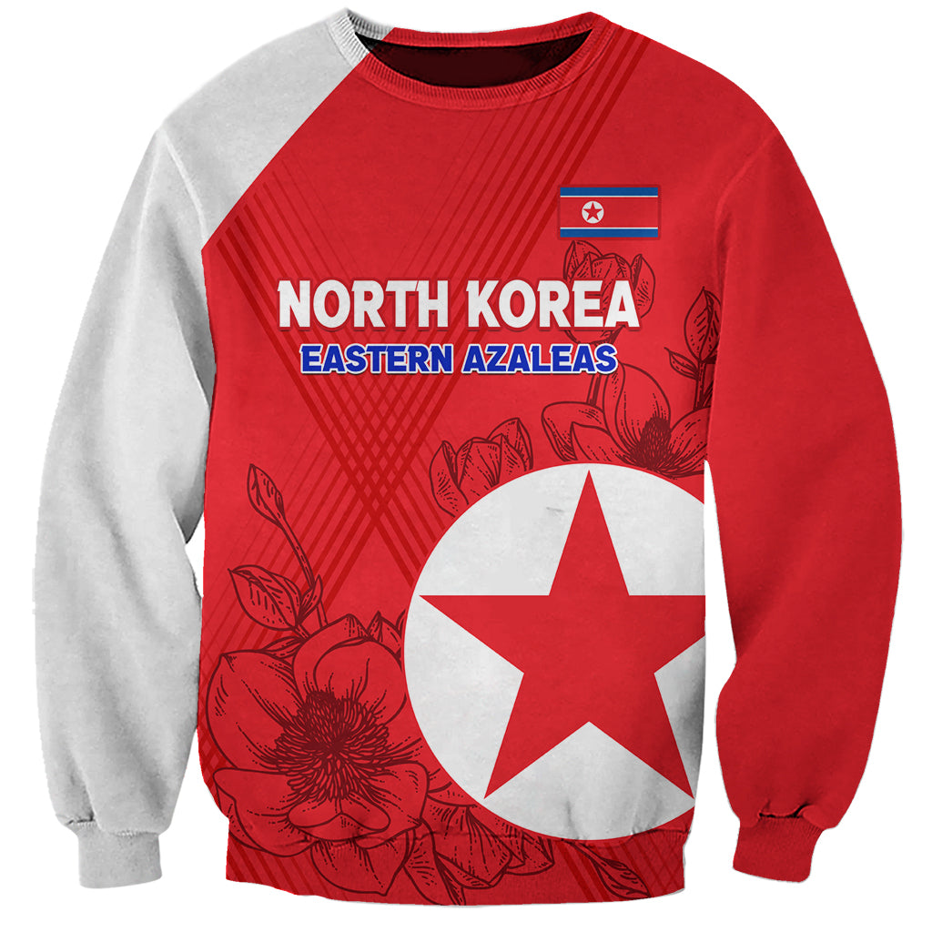 custom-north-korea-football-sweatshirt-2024-go-eastern-azaleas-magnolia-flowers
