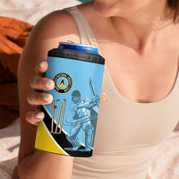Personalized Saint Lucia Cricket 4 in 1 Can Cooler Tumbler Go Champions - National Color - Wonder Print Shop