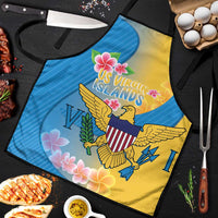 US Virgin Islands Apron Coat of Arms Plumeria Curve Style - Wonder Print Shop