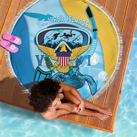 US Virgin Islands Snorkeling Beach Blanket Sea Turtle Snorkel Ocean Style - Wonder Print Shop