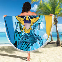 US Virgin Islands Snorkeling Beach Blanket Sea Turtle Snorkel Ocean Style - Wonder Print Shop
