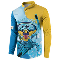 US Virgin Islands Snorkeling Button Sweatshirt Sea Turtle Snorkel Ocean Style - Wonder Print Shop
