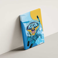 US Virgin Islands Snorkeling Canvas Wall Art Sea Turtle Snorkel Ocean Style - Wonder Print Shop