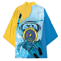 US Virgin Islands Snorkeling Kimono Sea Turtle Snorkel Ocean Style - Wonder Print Shop