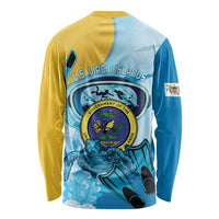 US Virgin Islands Snorkeling Long Sleeve Shirt Sea Turtle Snorkel Ocean Style - Wonder Print Shop