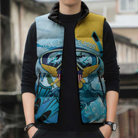 US Virgin Islands Snorkeling Sleeveless Puffer Jacket Sea Turtle Snorkel Ocean Style - Wonder Print Shop