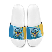 US Virgin Islands Snorkeling Slide Sandals Sea Turtle Snorkel Ocean Style - Wonder Print Shop