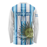 Argentina Football Custom Long Sleeve Shirt Vamos La Albiceleste 2026 Version - Wonder Print Shop