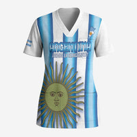 Argentina Football Custom Scrub Top Vamos La Albiceleste 2026 Version - Wonder Print Shop