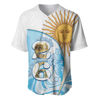 Argentina Football Personalized Baseball Jersey 2026 Trophy Vamos La Albiceleste - Wonder Print Shop