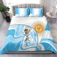 Argentina Football Bedding Set 2026 Trophy Vamos La Albiceleste - Wonder Print Shop