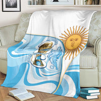 Argentina Football Blanket 2026 Trophy Vamos La Albiceleste - Wonder Print Shop