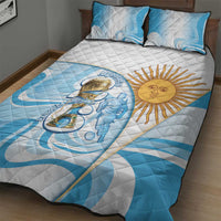 Argentina Football Quilt Bed Set 2026 Trophy Vamos La Albiceleste - Wonder Print Shop