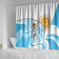 Argentina Football Shower Curtain 2026 Trophy Vamos La Albiceleste - Wonder Print Shop