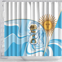 Argentina Football Shower Curtain 2026 Trophy Vamos La Albiceleste - Wonder Print Shop