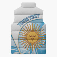 Argentina Football Personalized Sleeveless Puffer Jacket 2026 Trophy Vamos La Albiceleste - Wonder Print Shop