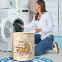 Poland Pierogi Laundry Basket Cute Polish Dumplings Smacznego