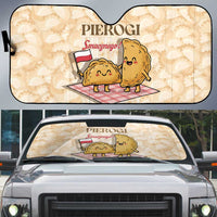 Poland Pierogi Auto Sun Shade Cute Polish Dumplings Smacznego