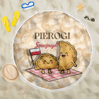 Poland Pierogi Beach Blanket Cute Polish Dumplings Smacznego
