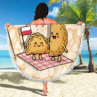 Poland Pierogi Beach Blanket Cute Polish Dumplings Smacznego