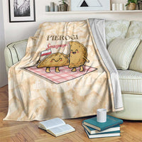 Poland Pierogi Blanket Cute Polish Dumplings Smacznego