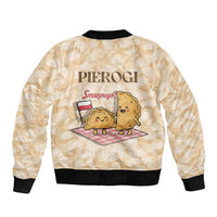 Poland Pierogi Bomber Jacket Cute Polish Dumplings Smacznego