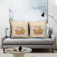 Poland Pierogi Pillow Cover Cute Polish Dumplings Smacznego