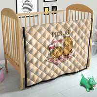 Poland Pierogi Quilt Cute Polish Dumplings Smacznego