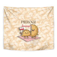 Poland Pierogi Tapestry Cute Polish Dumplings Smacznego
