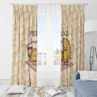 Poland Pierogi Window Curtain Cute Polish Dumplings Smacznego