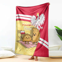 Poland Pierogi Blanket Polish Dumplings With Coat Of Arms