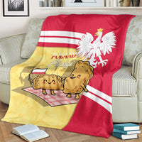 Poland Pierogi Blanket Polish Dumplings With Coat Of Arms