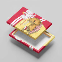 Poland Pierogi Canvas Wall Art Polish Dumplings With Coat Of Arms