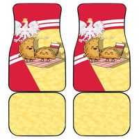 Personalised Poland Pierogi Car Mats Polish Dumplings With Coat Of Arms