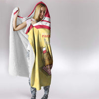 Poland Pierogi Hooded Blanket Polish Dumplings With Coat Of Arms