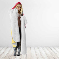 Poland Pierogi Hooded Blanket Polish Dumplings With Coat Of Arms