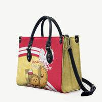 Poland Pierogi Leather Bag Polish Dumplings With Coat Of Arms