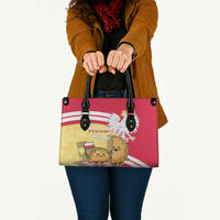 Poland Pierogi Leather Bag Polish Dumplings With Coat Of Arms